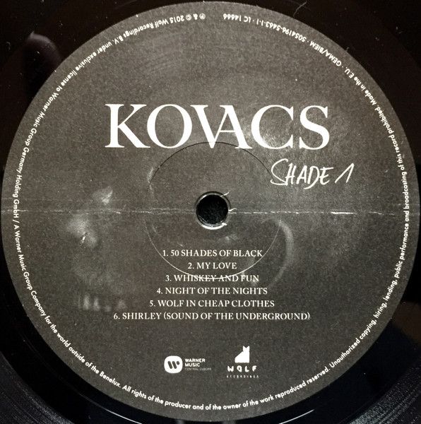 Платівка Kovacs – Shades Of Black|Ковач