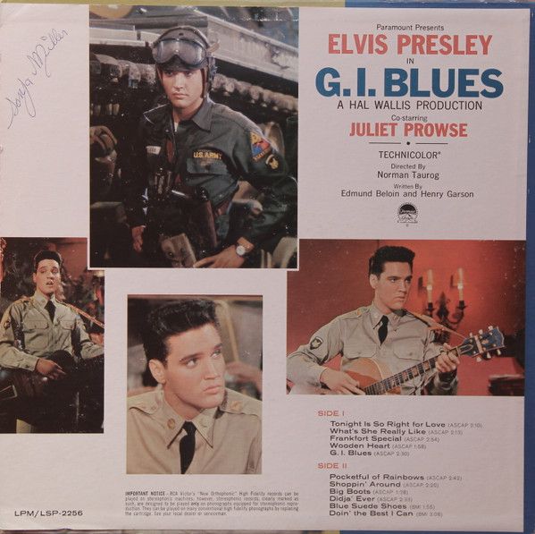 Платівка Elvis Presley – G. I. Blues | Елвіс Преслі – Джи. Ай. Блюз