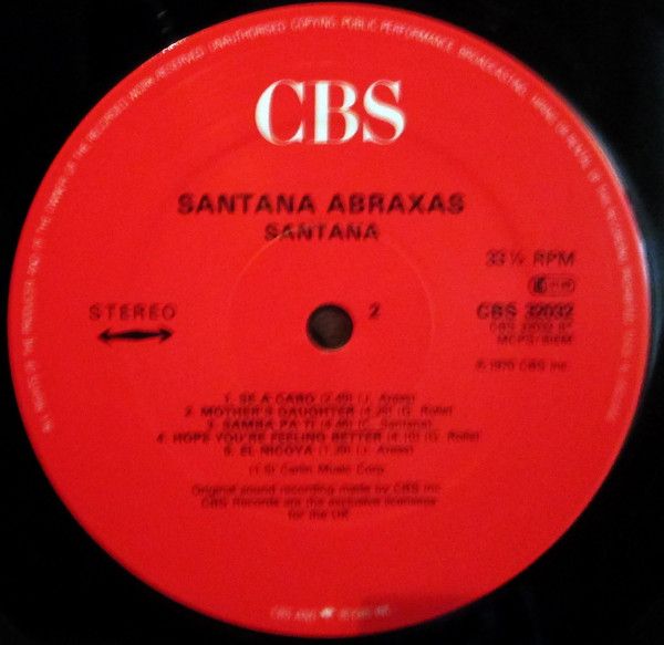 Платівка Santana – Abraxas | Сантана – Абраксас
