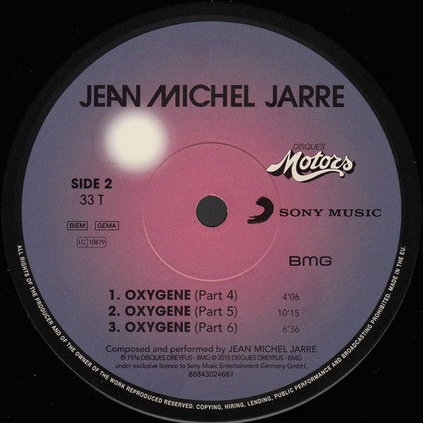 Платівка Jean Michel Jarre – Oxygene|Жан-Мішель Жарр-Кисень