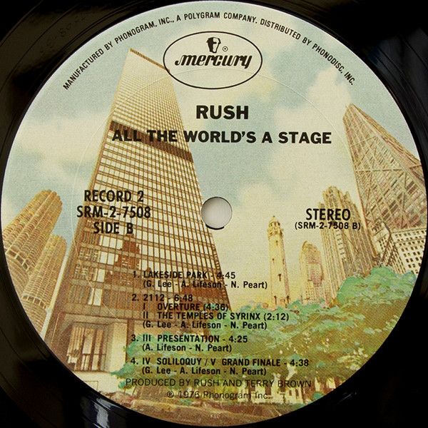 Платівка Rush – All The World's A Stage