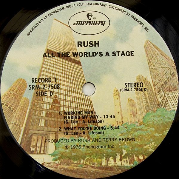 Платівка Rush – All The World's A Stage