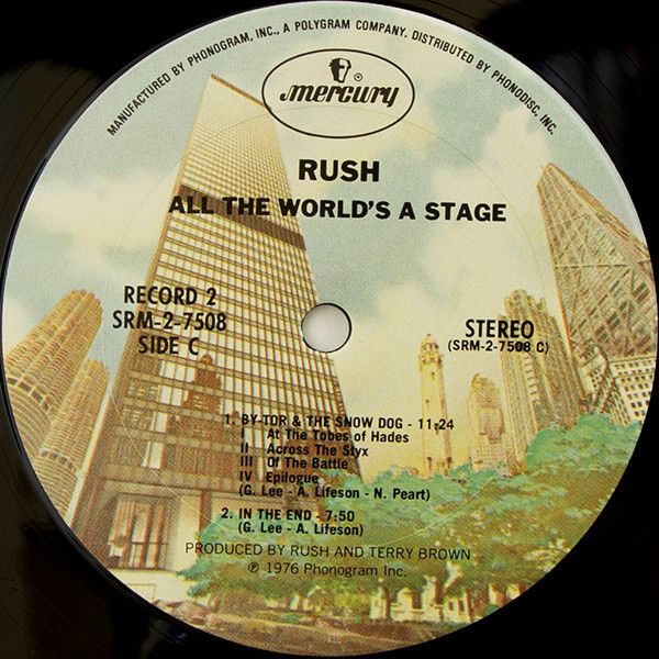 Платівка Rush – All The World's A Stage