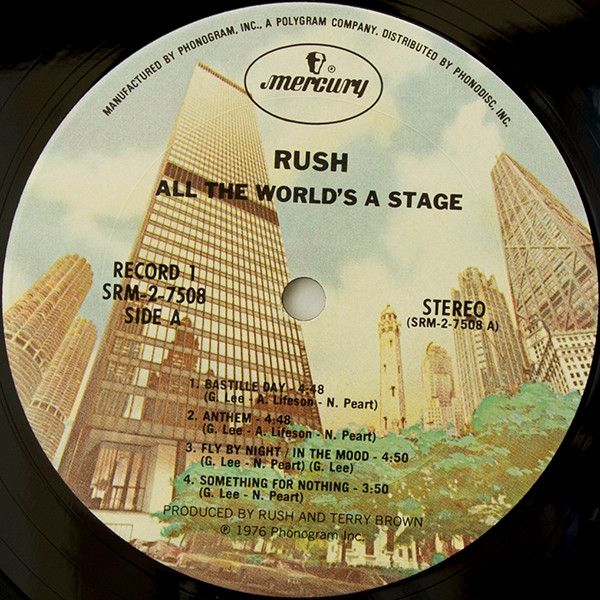 Платівка Rush – All The World's A Stage
