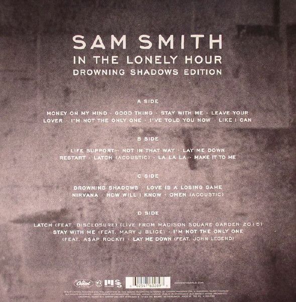 Платівка Sam Smith – In The Lonely Hour: Drowning Shadows Edition (Special Edition)|Сем Сміт-У самотню годину(2xLP)