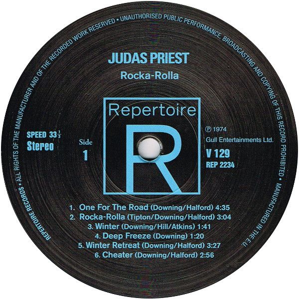 Платівка Judas Priest – Rocka Rolla(LP, Album, Reissue, Remastered)|Юда Прист-Рока Ролла