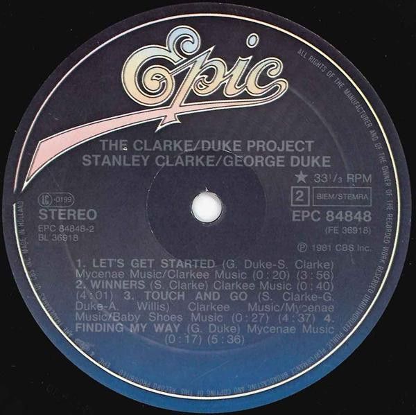 Платівка Stanley Clarke/George Duke – The Clarke / Duke Project|Стенлі Кларк/Джордж Дюк