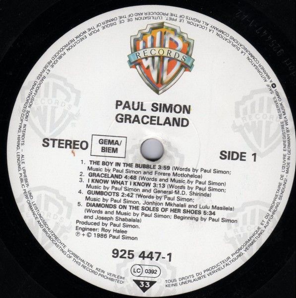 Платівка Paul Simon – Graceland | Пол Саймон