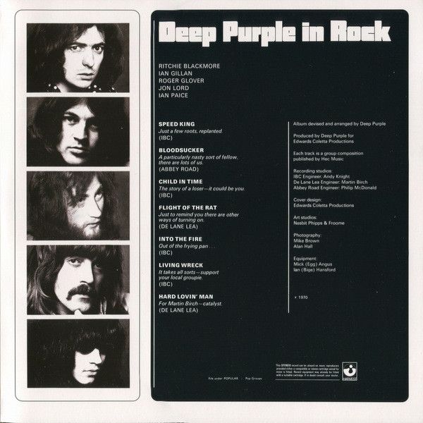Платівка Deep Purple – Deep Purple In Rock|Темно-фиолетовый