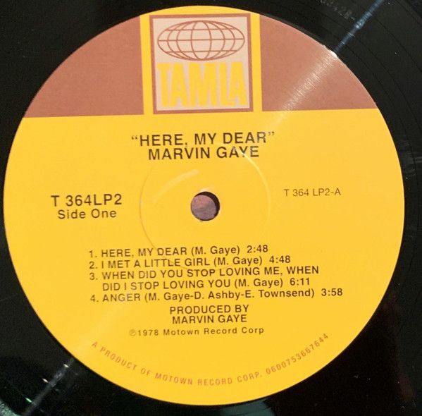 Платівка Marvin Gaye – Here, My Dear|Марвін Гей-Ось, моя люба(2xLP)