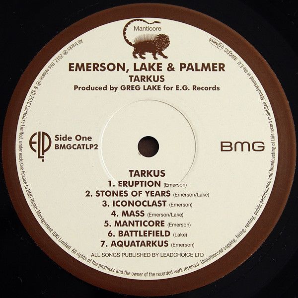 Платівка Emerson, Lake & Palmer – Tarkus (140 GR BLACK)|Emerson, Lake & Palmer-Таркус