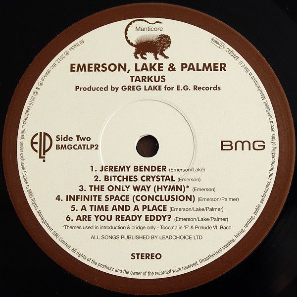Платівка Emerson, Lake & Palmer – Tarkus (140 GR BLACK)|Emerson, Lake & Palmer-Таркус