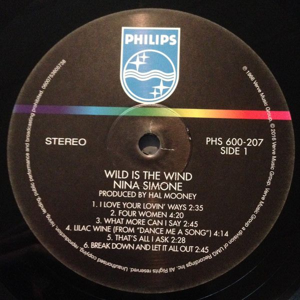 Платівка Nina Simone – Wild Is The Wind|Ніна Сімоне-Дикий вітер