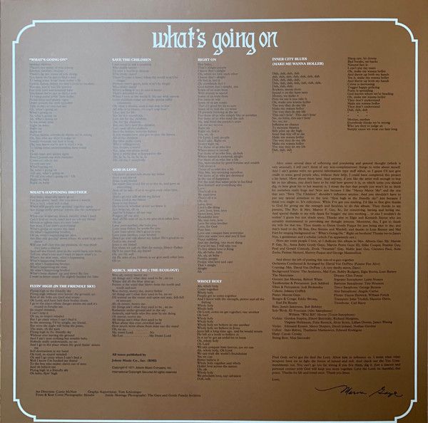 Платівка Marvin Gaye – What's Going On|Марвін Гей-Що відбувається