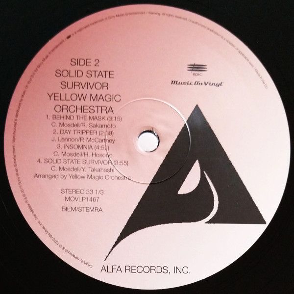 Платівка Yellow Magic Orchestra – Solid State Survivor|Жовтий магічний оркестр-Твердотільний накопичувач
