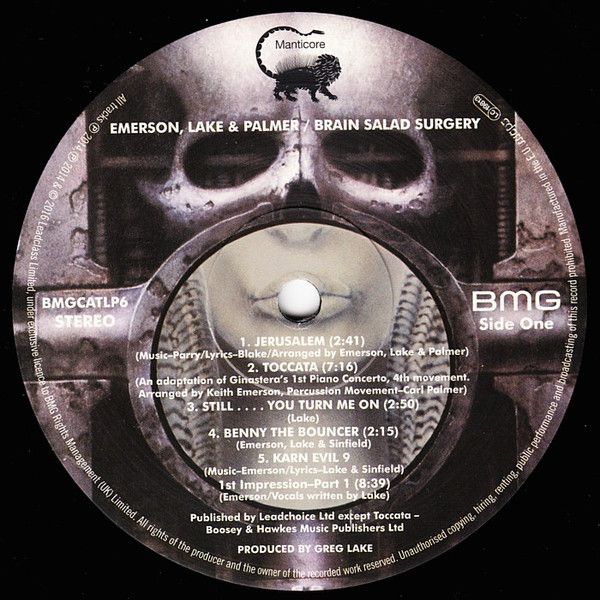 Платівка Emerson, Lake & Palmer – Brain Salad Surgery
