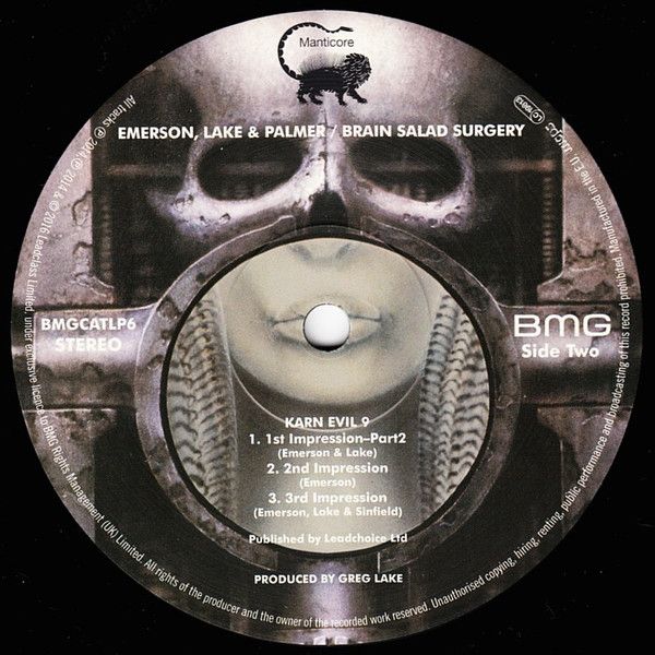 Платівка Emerson, Lake & Palmer – Brain Salad Surgery