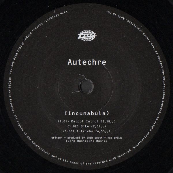 Платівка Autechre – Incunabula|Autechre-Інкунабули(2xLP)