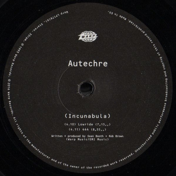 Платівка Autechre – Incunabula|Autechre-Інкунабули(2xLP)