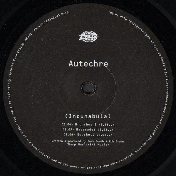 Платівка Autechre – Incunabula|Autechre-Інкунабули(2xLP)