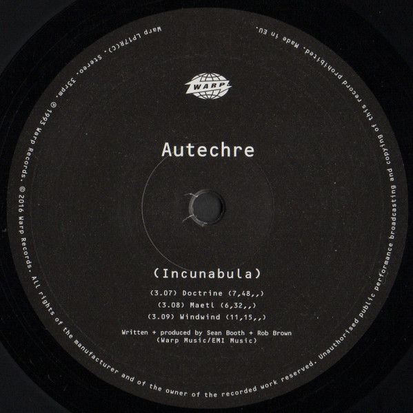 Платівка Autechre – Incunabula|Autechre-Інкунабули(2xLP)