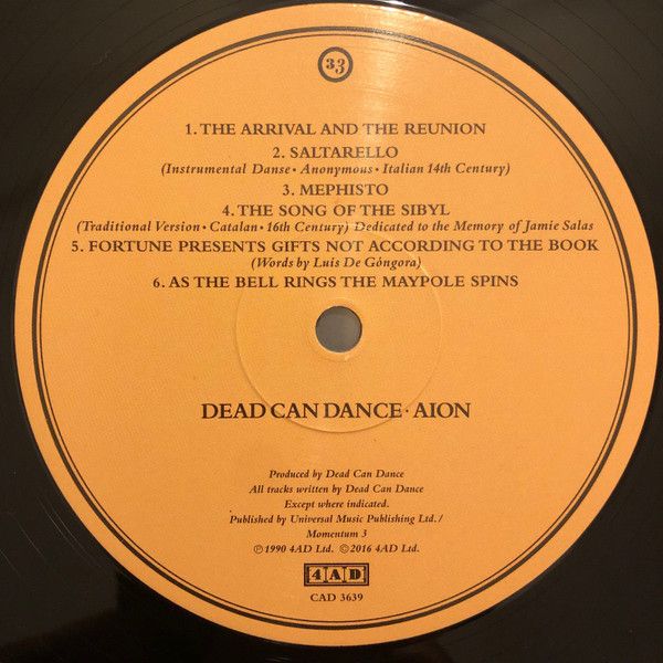 Платівка Dead Can Dance – Aion|Мертві можуть танцювати