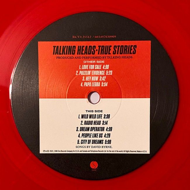 Платівка Talking Heads – True Stories|Розмовляючі голови-Правдиві історії