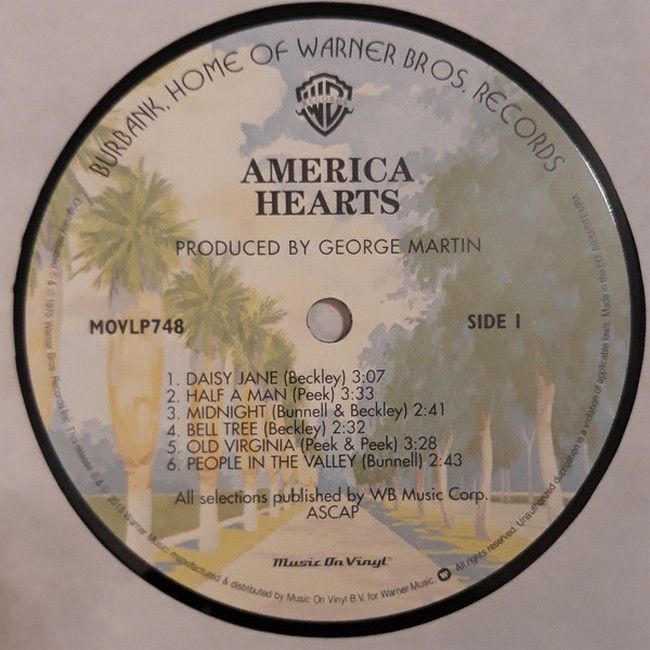 Платівка America – Hearts|Америка – Серця