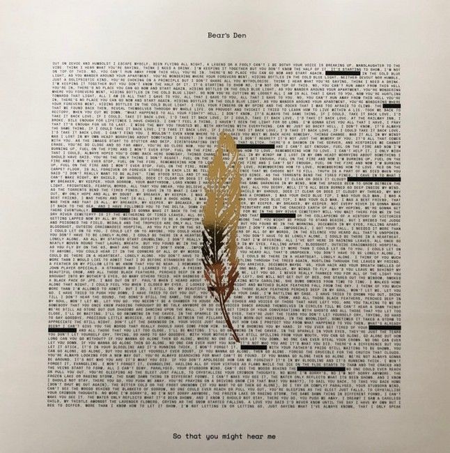 Bear's Den – So That You Might Hear Me (Vinyl)