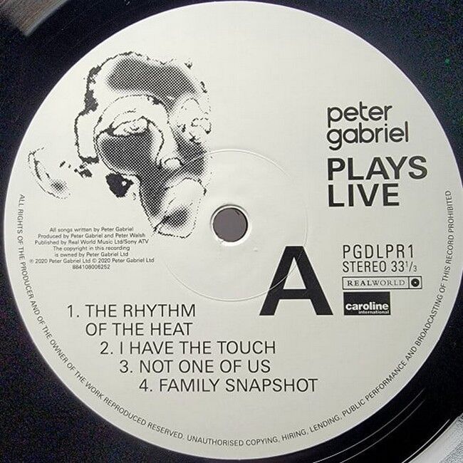 Peter Gabriel – Plays Live (2LP, 180 Gram) (Vinyl)