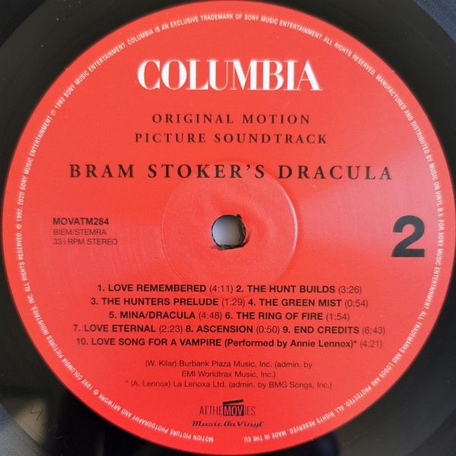 Wojciech Kilar – Bram Stoker's Dracula (Original Motion Picture Soundtrack) (LP, Album, Deluxe Edition, Limited Edition, Reissue, Vinyl)