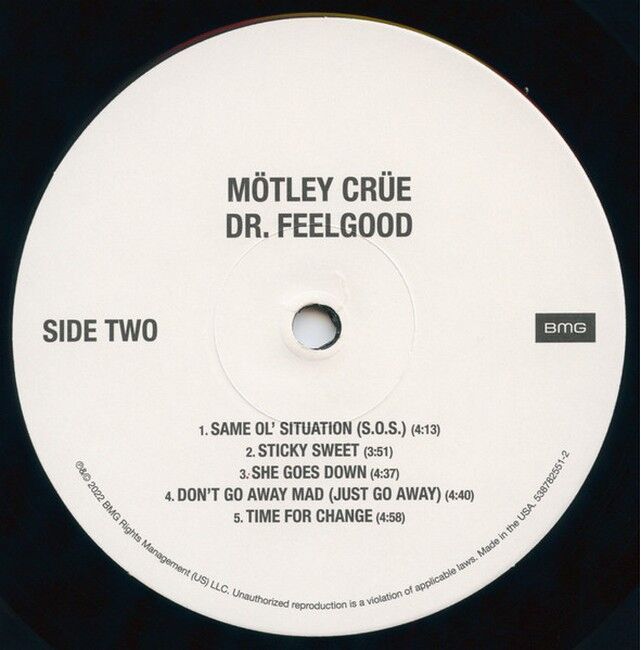 Платівка Motley Crue – Dr. Feelgood|Мотлі Крю-Доктор Філгуд