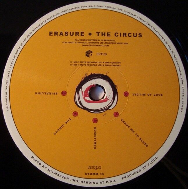 Платівка Erasure – The Circus|Стирання-Цирк