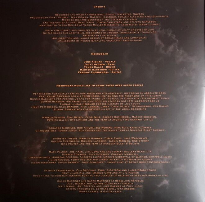 Платівка Meshuggah – Immutable|Мешугга-Незмінний(2xLP)