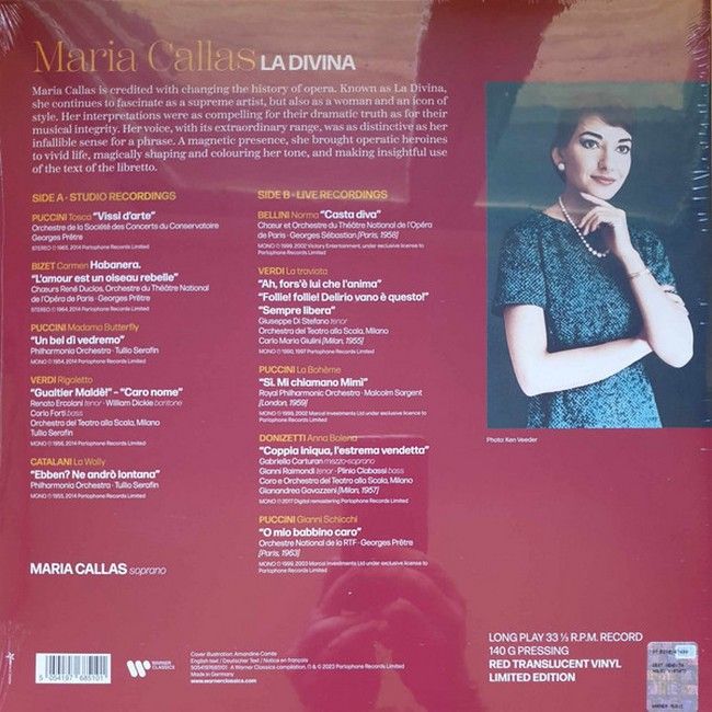 Платівка Maria Callas – La Divina|Марія Каллас-Божественна