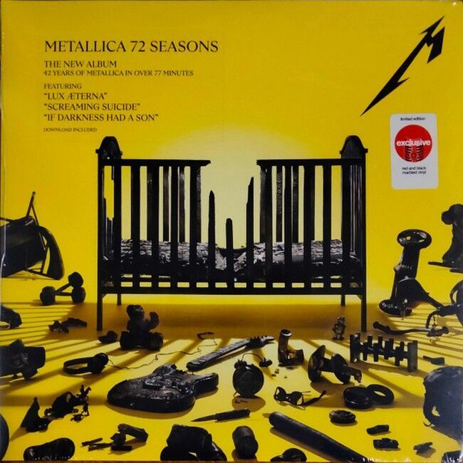 Платівка Metallica – 72 Seasons|Металіка-72 Пори року(2xLP,Red And Black Marbled)