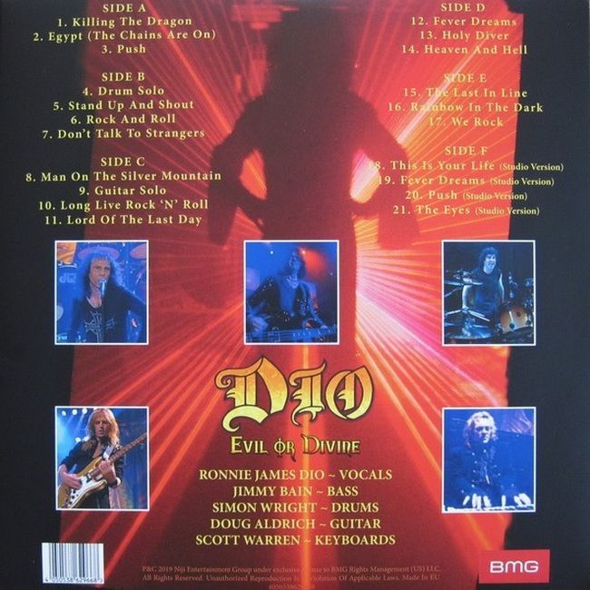 Платівка Dio – Evil Or Divine|Діо-Зло чи божественне - життя в Нью-Йорку(3xLP)