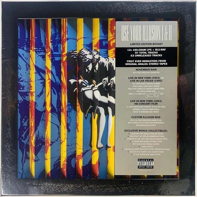 Guns N' Roses – Use Your Illusion I & II (Box-Set, 12LP, Blu-Ray, Compilation, Stereo, Vinyl)