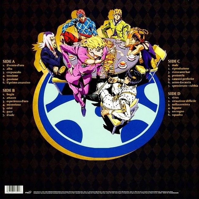 Yugo Kanno – Jojo's Bizarre Adventure Golden Wind Vinyl Soundtrack (2LP, Album, Limited Edition, Orange & Yellow Marble Vinyl)