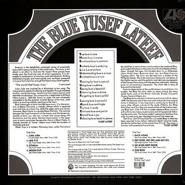 Yusef Lateef – The Blue Yusef Lateef (LP, Album, Reissue, 180 Gram, Vinyl)