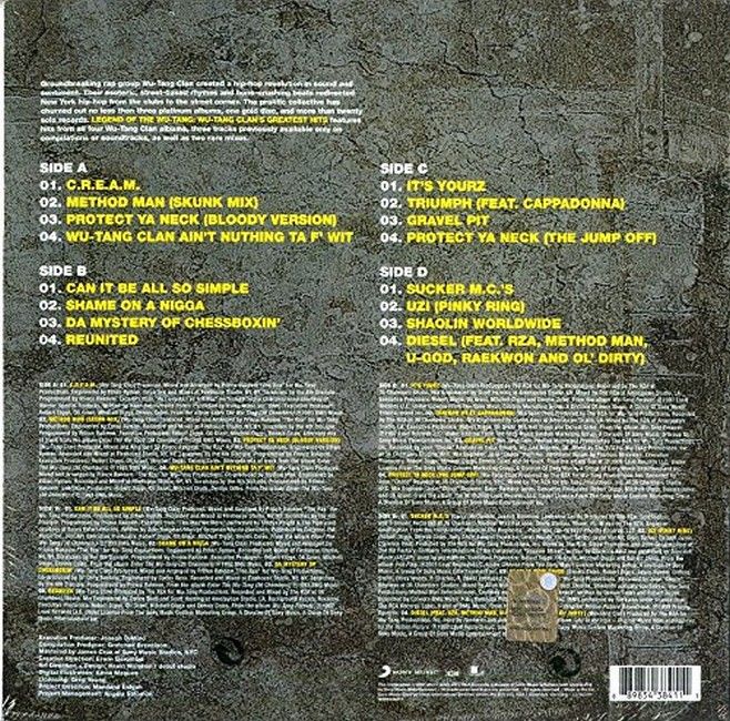 Wu-Tang Clan – Legend Of The Wu-Tang: Wu-Tang Clan's Greatest Hits (2LP, Compilation, Reissue, Vinyl)