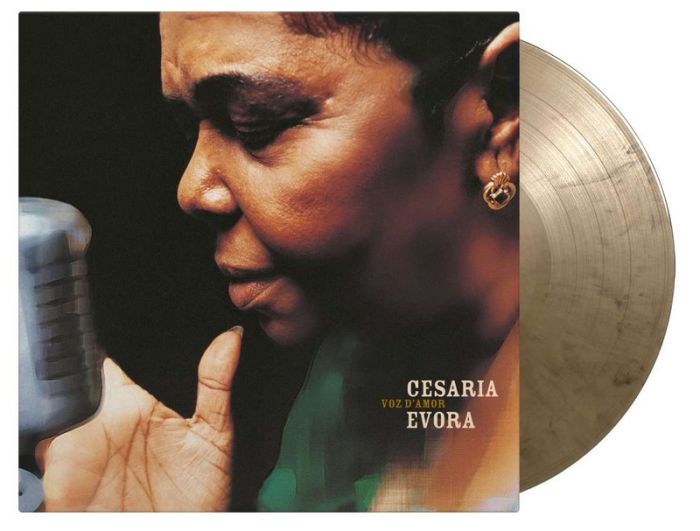 Cesaria Evora – Voz d'Amor (2LP, Album, Limited Edition, Numbered, Reissue, Remastered, Stereo, Gold And Black Marbled Vinyl)
