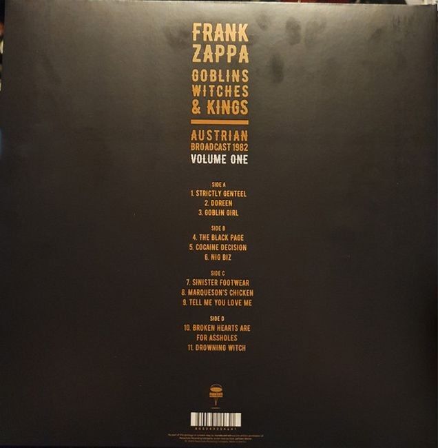 Frank Zappa – Goblins Witches & Kings (Austrian Broadcast 1982 Volume One) (Vinyl)