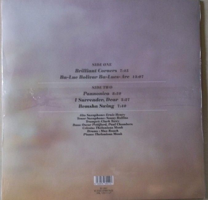 Thelonious Monk – Brilliant Corners (LP, Album, Reissue, Clear Vinyl)