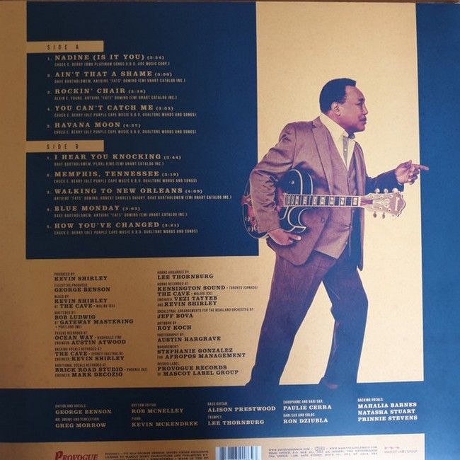 George Benson – Walking To New Orleans (Remembering Chuck Berry And Fats Domino) (LP, Album, Limited Edition, Yellow, 180gr, Vinyl)