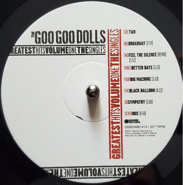 The Goo Goo Dolls – The Goo Goo Dolls Greatest Hits Volume One The Singles (LP, Compilation, Stereo,