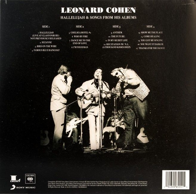 Платівка Leonard Cohen – Hallelujah & Songs From His Albums|Леонард Коен-Алілуя та пісні з його альбомів(2LP, Compilation, Vinyl)