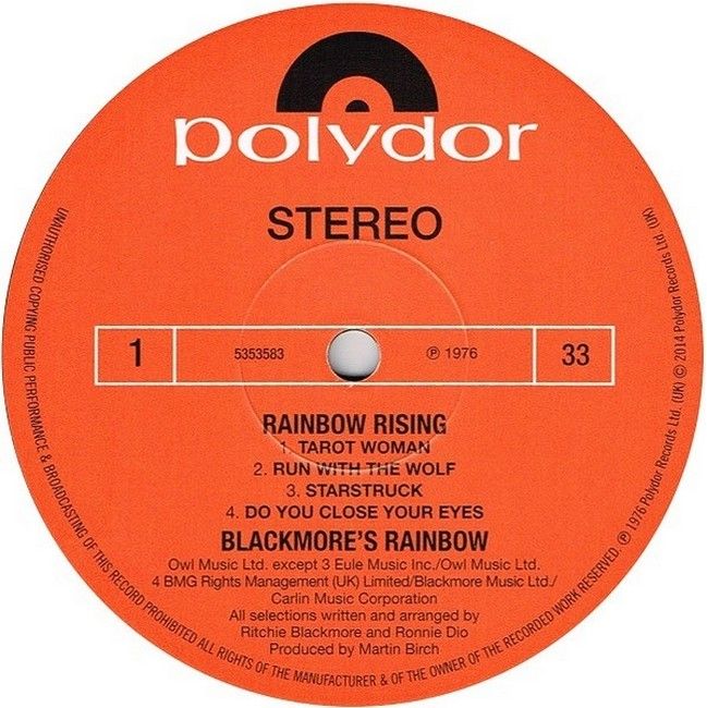 Rainbow – Rising (LP, Album, Reissue, Stereo, Gatefold, 180 Gram, Vinyl)