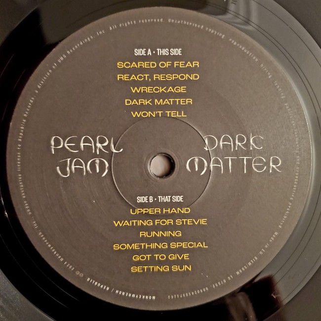 Платівка Pearl Jam – Dark Matter|Перл Джем-Темна матерія