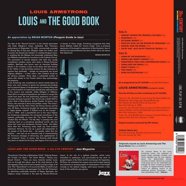 Платівка Louis Armstrong And The All Stars With The Sy Oliver Choir – Louis And The Good Book|Луї Армстронг і всі зірки з хором Сі Олівера - Луї і добра книга